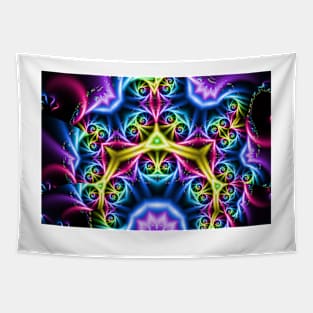 Kaleidoscopic Fractal Pattern Tapestry