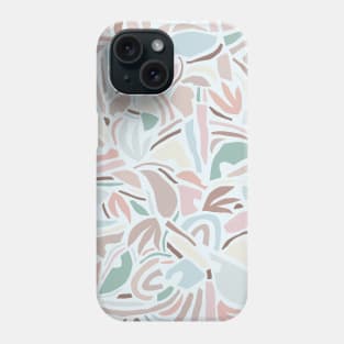 Pastel Contemporary Abstraction / Papercut Nature Phone Case