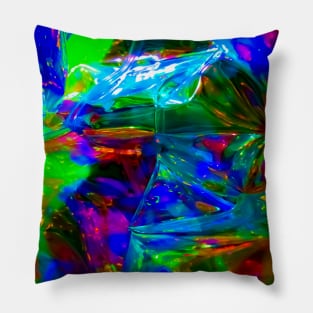 Plastic Holo Rainbow Pillow