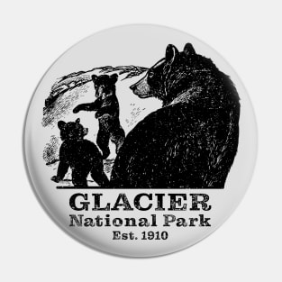 Glacier National Park Black Bears Pin