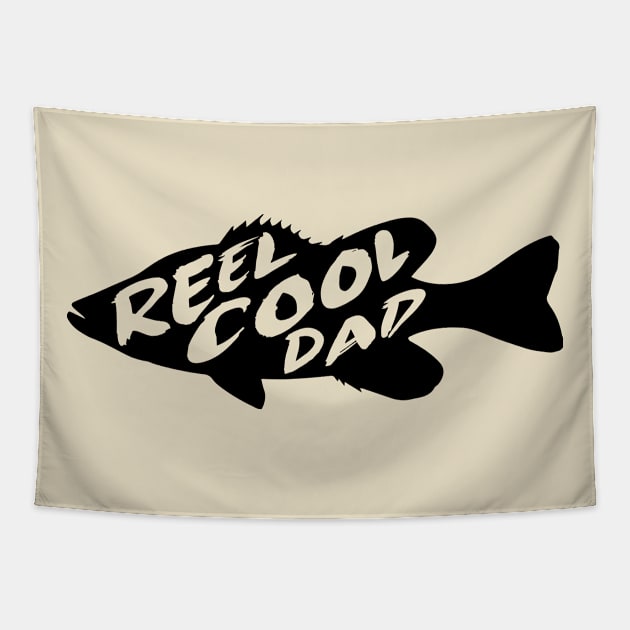 Reel Cool Dad Fishing Father Gift Tapestry by HeyListen