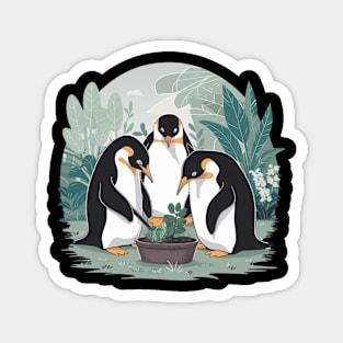 Penguin Gardening Magnet