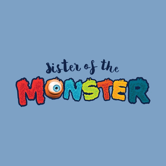 Sister of the Monster kids graphic t-shirt (MLM037) by MyLittleMonstersTees