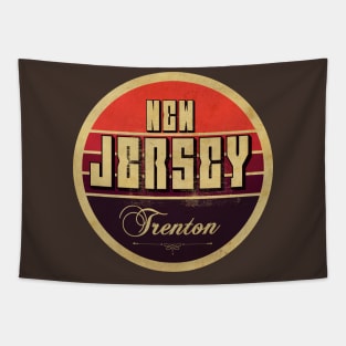 New Jersey Trenton Vintage Tapestry