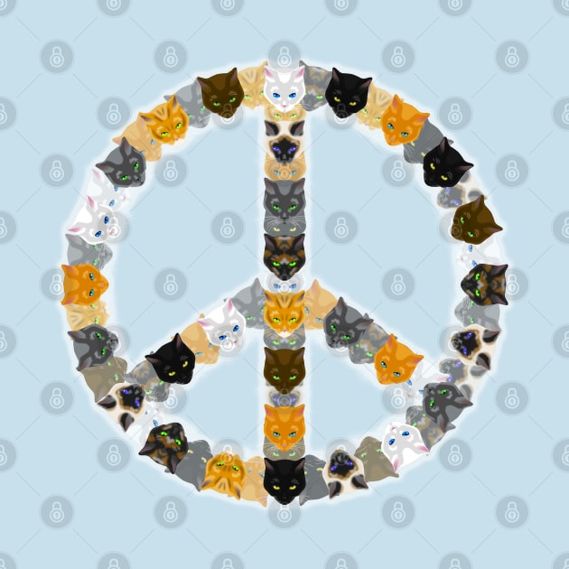 Peace through Cats by CCDesign