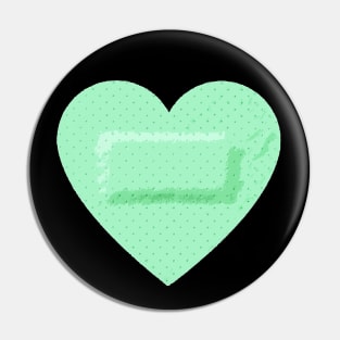 Heart Plaster MINT Pin