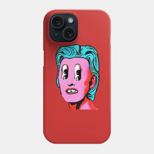 Horrible Retro Pop Art 2 | Alternate Universe Surreal LSD Design | Pink Face Phone Case