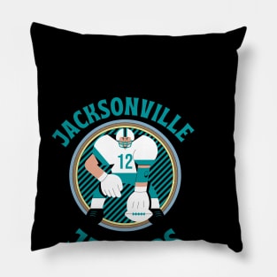 jacksonville jaguars cute graphic design Pillow