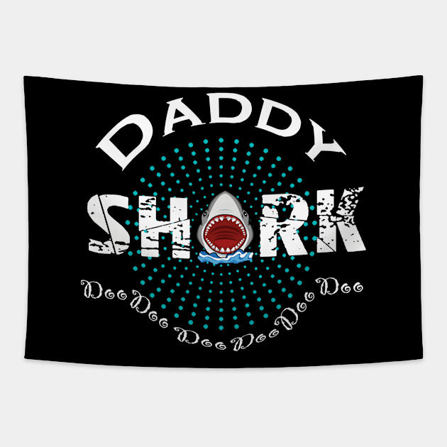 daddy shark Tapestry by khalid12