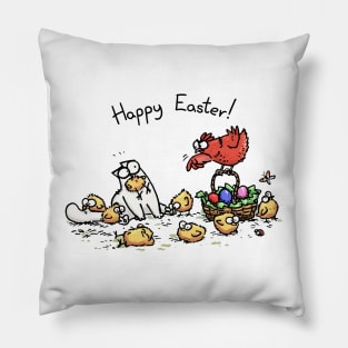 Simons Cat Happy Easter Cute Pillow