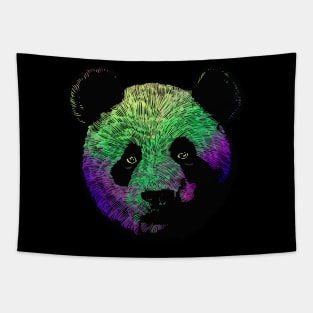 Awesome Colored Panda Tapestry
