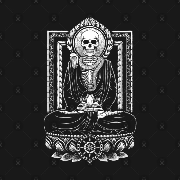 Disover Fasting Buddha and Mucalinda - Buddha - T-Shirt