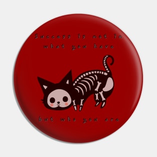 cat skeleton Pin