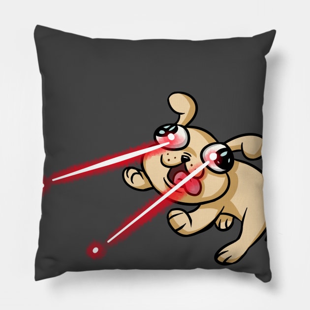 Laser Puppy Pillow by Crownflame