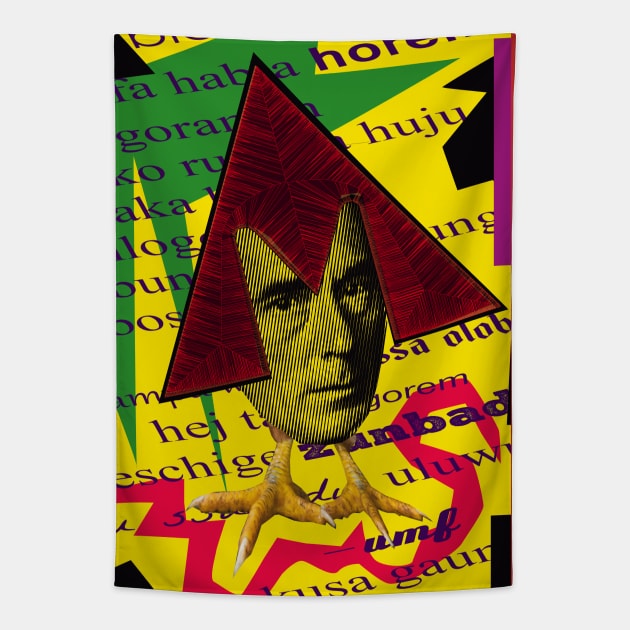 Hugo Ball - The Father of Dadaism Tapestry by Exile Kings 