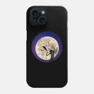 The old Crow and the Moon Phone Case