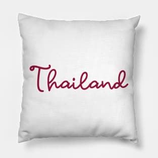 Thailand - maroon red Pillow