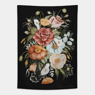 Roses and Poppies Tapestry