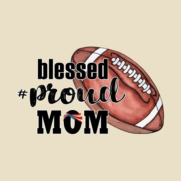 Football MOM by Designs by Ira