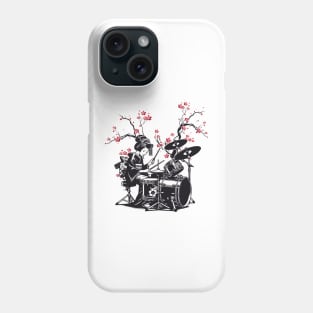 Drumming Japanese Geisha Phone Case