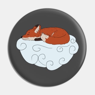 Sleeping fox on the cloud Pin