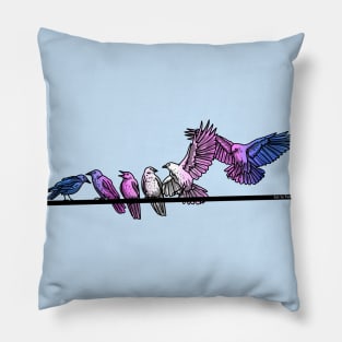 Trans Crows Pillow