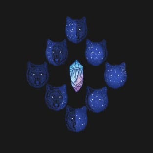 Celestial wolf moon T-Shirt