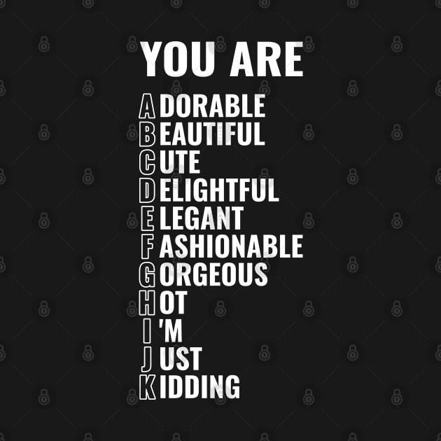 You are abcdefghijk - Alphabet by RIWA