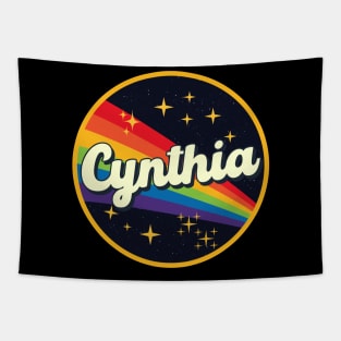 Cynthia // Rainbow In Space Vintage Style Tapestry