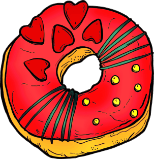 Heart Donut Magnet