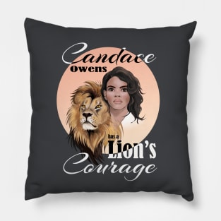 Candace Owens has a Lion's Courage Pillow