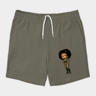 Betty Boop Military Uniform Shorts