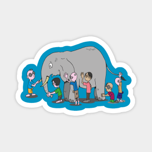 Blind Men and an Elephant Story Design Magnet