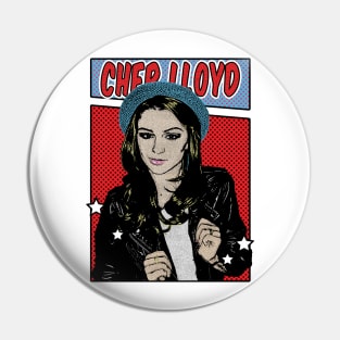 Cher Llyod Pop Art Comic Style Pin