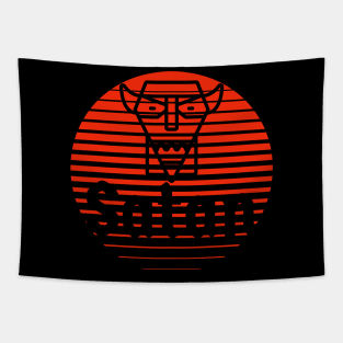 Satan, Satan Loves You, HAIL SATAN, Satanic, Demon Tapestry