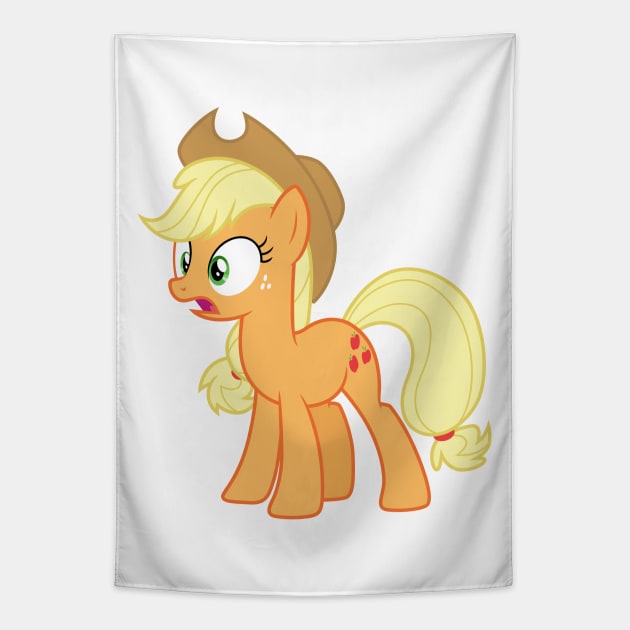 Shocked Applejack Tapestry by CloudyGlow