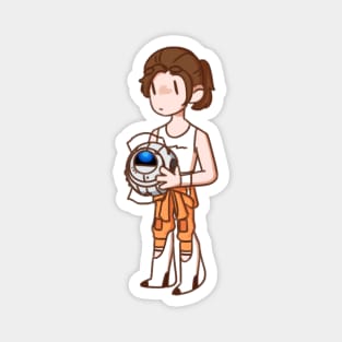 Chell and Wheatley Magnet