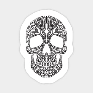 Skull Rhinestone Style Magnet