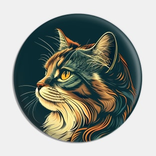 Colorful Cat Kitten Lover - Cute Cats Pin