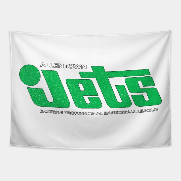 DEFUNCT - Allentown Jets Defunct Basketball Tapestry by LocalZonly