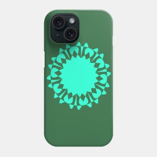 Floral digital art geometric pattern Phone Case