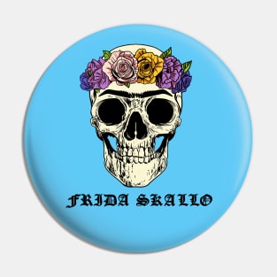 Frida Skallo - Frida Kahlo Sugar Skull Pin