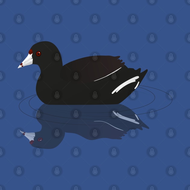 An American coot or mud hen by Bwiselizzy