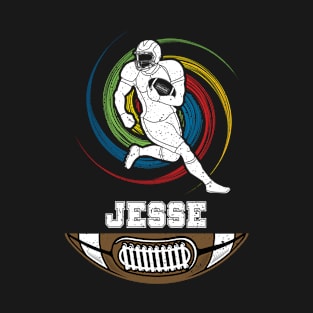 Jesse Birthday Football Ball T-Shirt