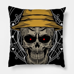 SKULL HAT Pillow