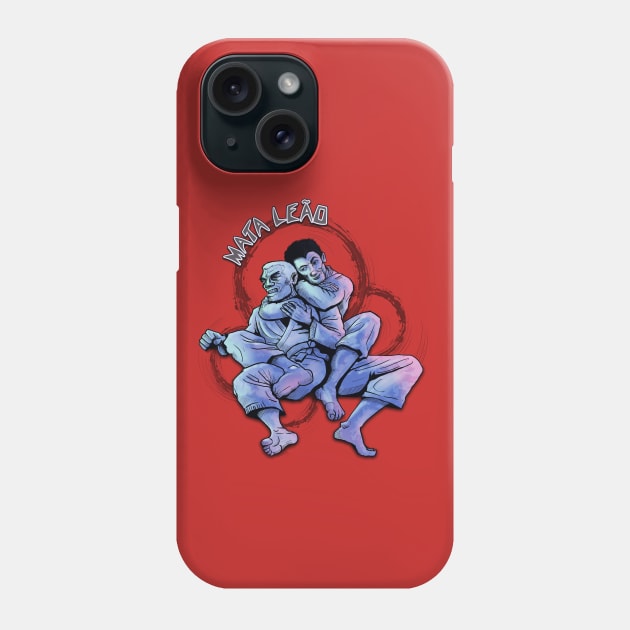 Mata Leão - LION KILLER- rear naked choke (RNC) chokehold martial arts chokehold Phone Case by IceTees