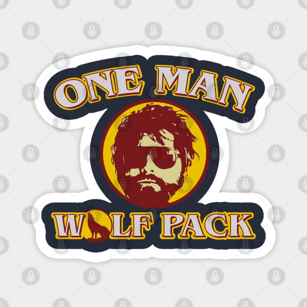 One Man Wolf Pack v2 Magnet by Meta Cortex