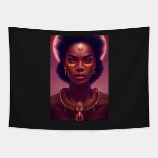 African Space Deity Tapestry