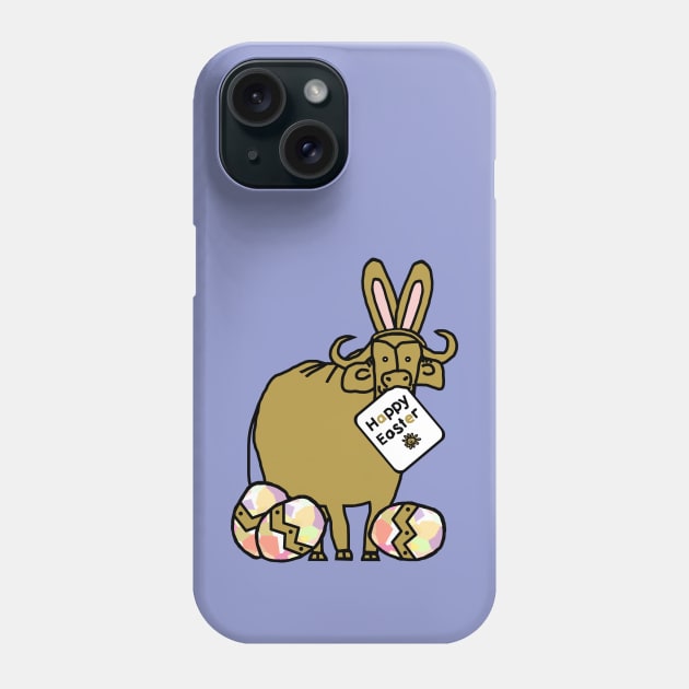 Happy Easter Bunny Ears Ox Phone Case by ellenhenryart