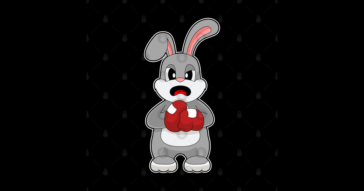 Rabbit Boxer Boxing gloves Boxing - Rabbit - Posters and Art Prints ...